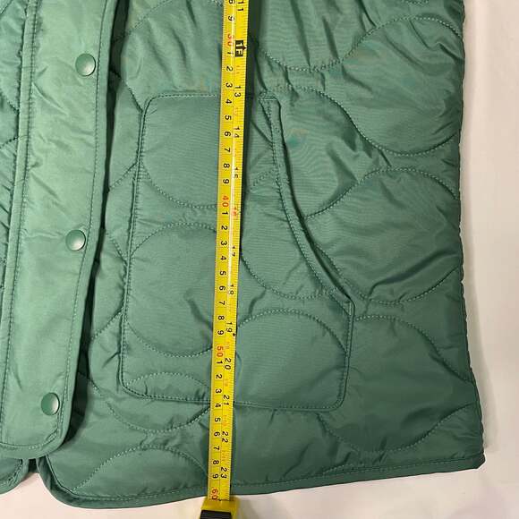 Croft & Barrow Green Quilted Vest Women’s Petite PM Snap Front - Picture 5 of 6